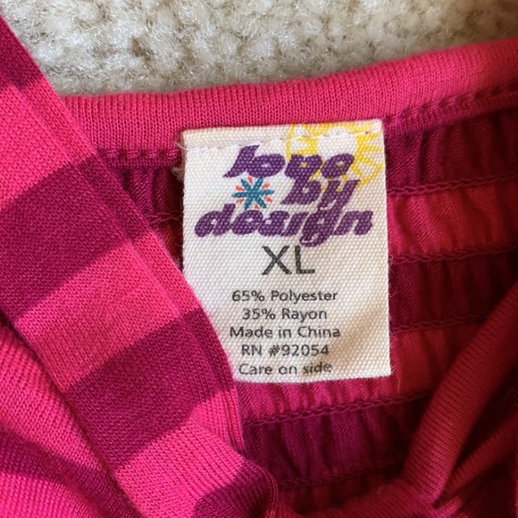 Love by Design Summer Top, Size XL, Pink Strips - Picture 4 of 10